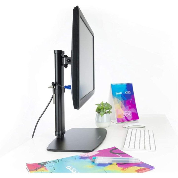 Soporte De Mesa TV Monitor Tooq Reg.altura Gir. Incl. 17-27 Black