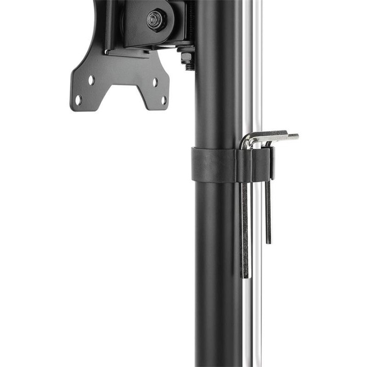 Soporte De Mesa TV Monitor Tooq Reg.altura Gir. Incl. 17-27 Black