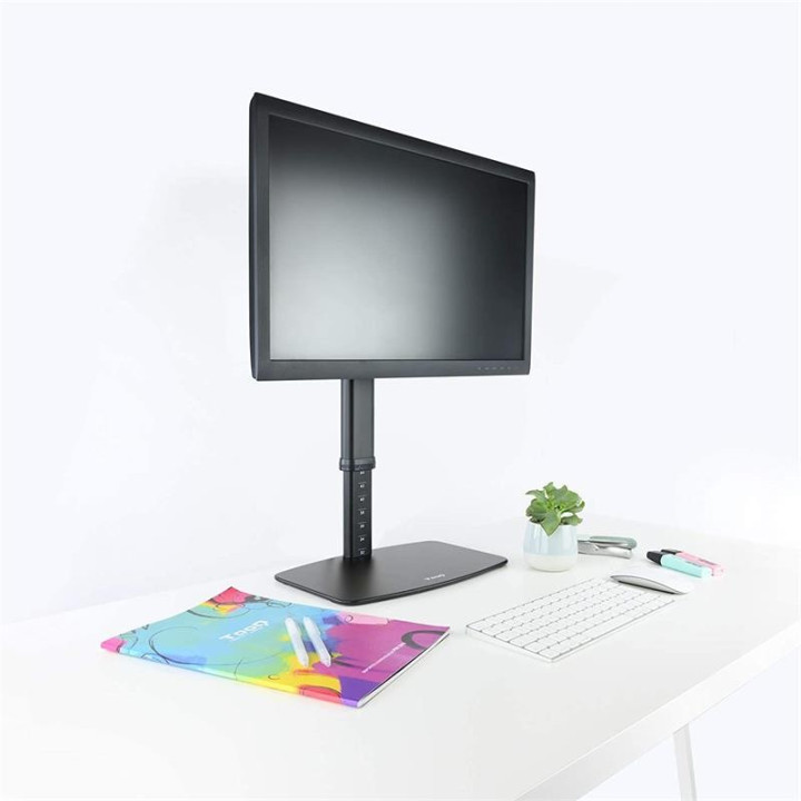 Soporte De Mesa TV Monitor Tooq Reg.altura Gir. Incl. 17-27 Black