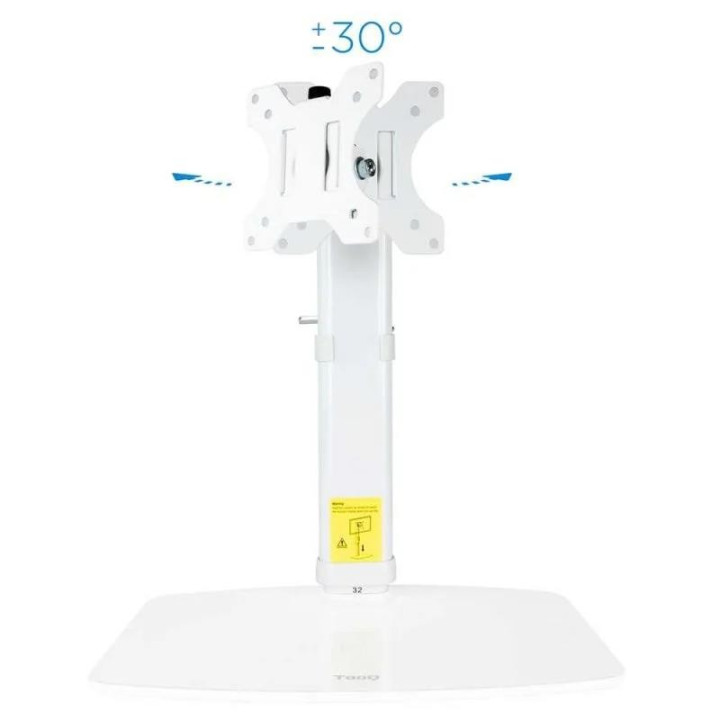 Soporte De Mesa TV Monitor Tooq Reg.altura Gir. Incl. 17-27 White