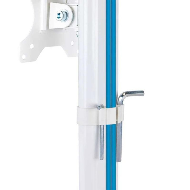 Soporte De Mesa TV Monitor Tooq Reg.altura Gir. Incl. 17-27 White