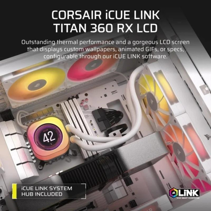 Refrigeracion Liquida CPU Corsair Icuelink Titan 360 Rx 360MM RGB
