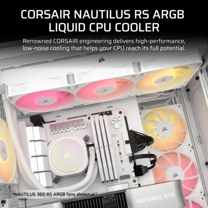 Refrigeracion Liquida CPU Corsair Nautilus 240MM ARGB White |