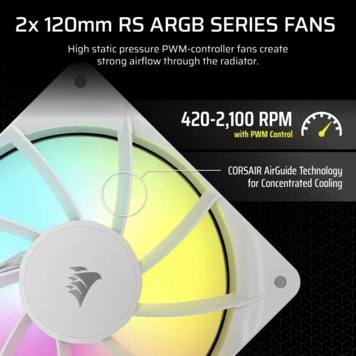 Refrigeracion Liquida CPU Corsair Nautilus 240MM ARGB White |