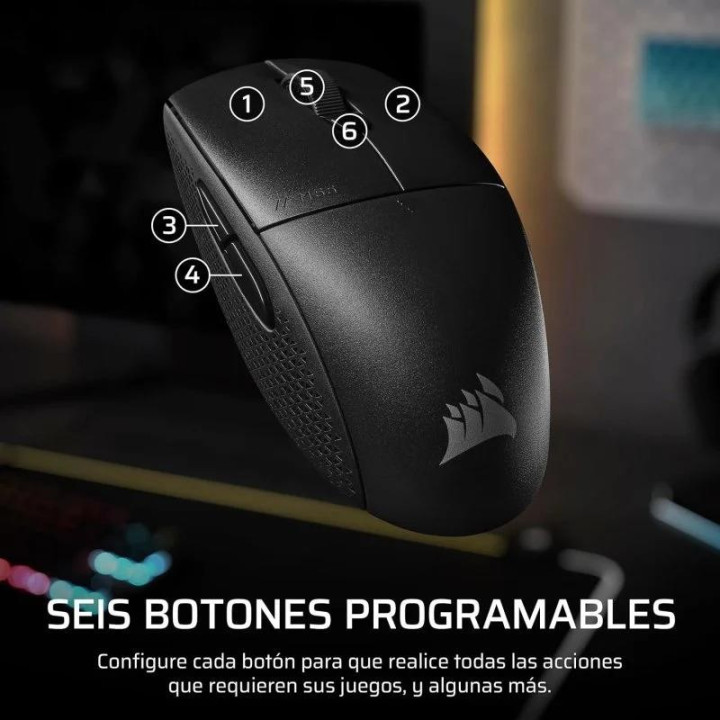 Raton Gaming Corsair M55 Slipstream Wireless Black | InfoChen