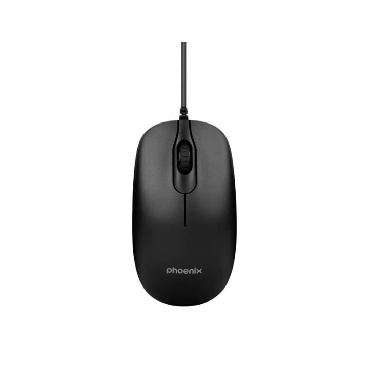 Teclado + Raton Phoenix USB 1200DPI Black | InfoChen Canarias