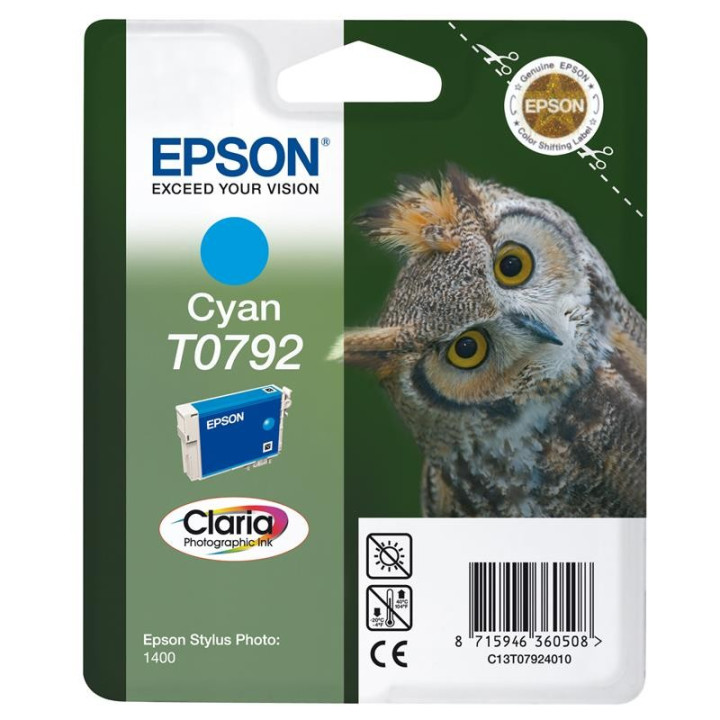 Tinta Epson C13T07924010 Photo T0792 | InfoChen Canarias