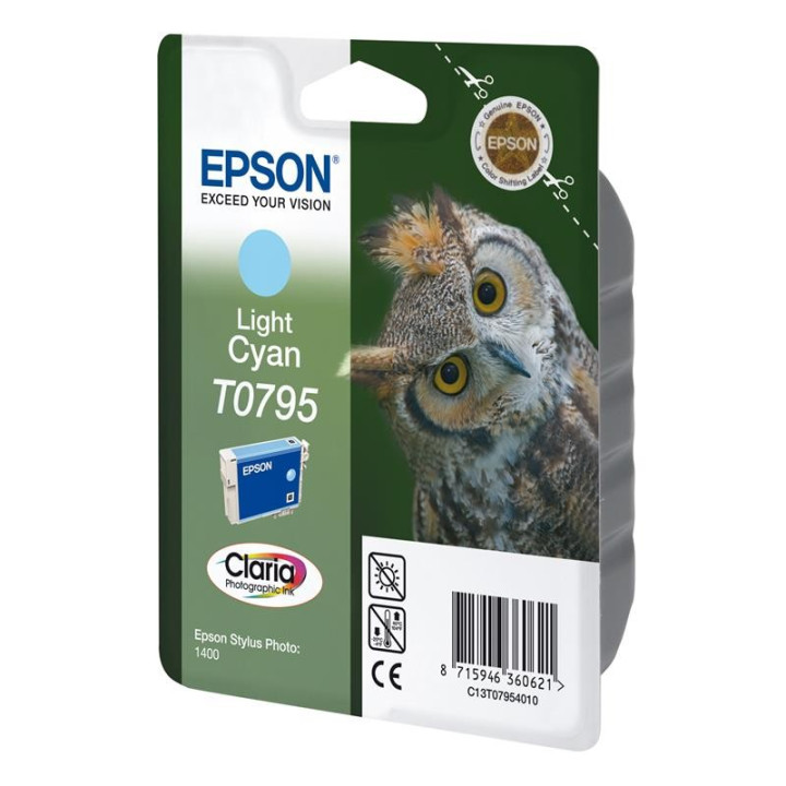 Tinta Epson C13T07954010 Cyan Light T0795 | InfoChen Canarias