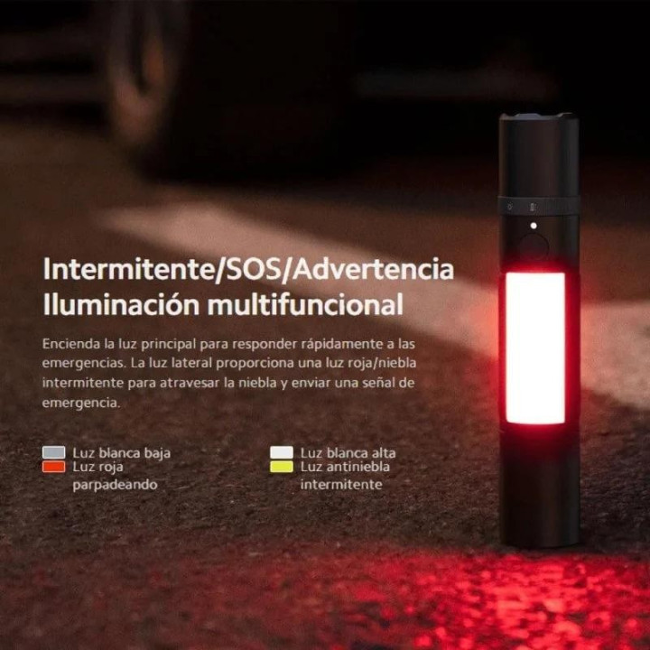 Linterna Xiaomi Multifuncion Flashlight Recargable | InfoChen