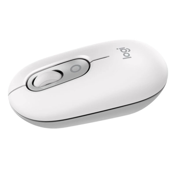 Raton Logitech Pop Mouse Wireless Bluetooth White | InfoChen