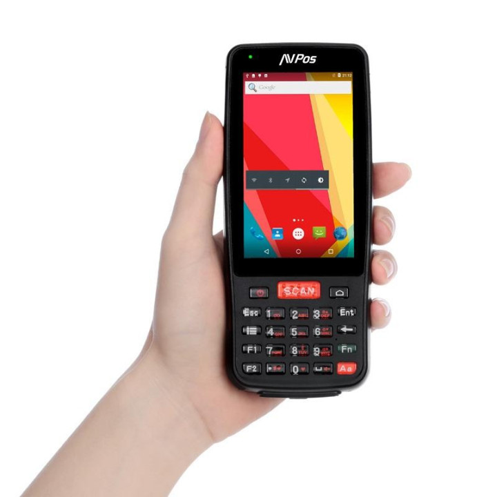 Capturador Pda Avpos DC41 4 QUAD/2GB/16GB/NFC/2D/4G/KEYB Android