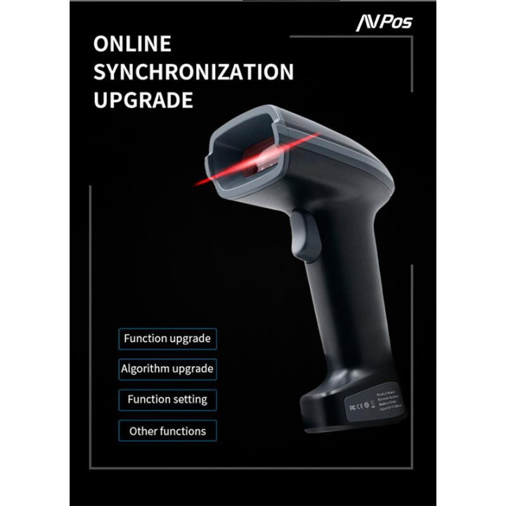 Lector Avpos Codigos 1D + 2D +qr BT230 Wireless 2.4 + Bluetooth +