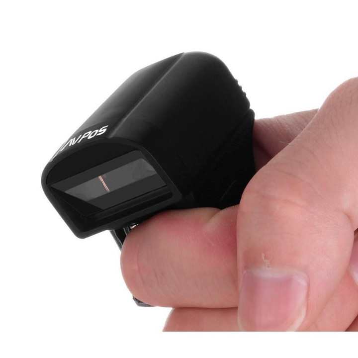 Lector Avpos Codigos 1D + 2D + Qr BT02 Portátil Finger Bluetooth