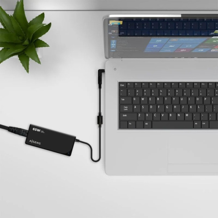 Cargador Portátil Aisens 65W Automatico + 9 Conectores + USB-A |