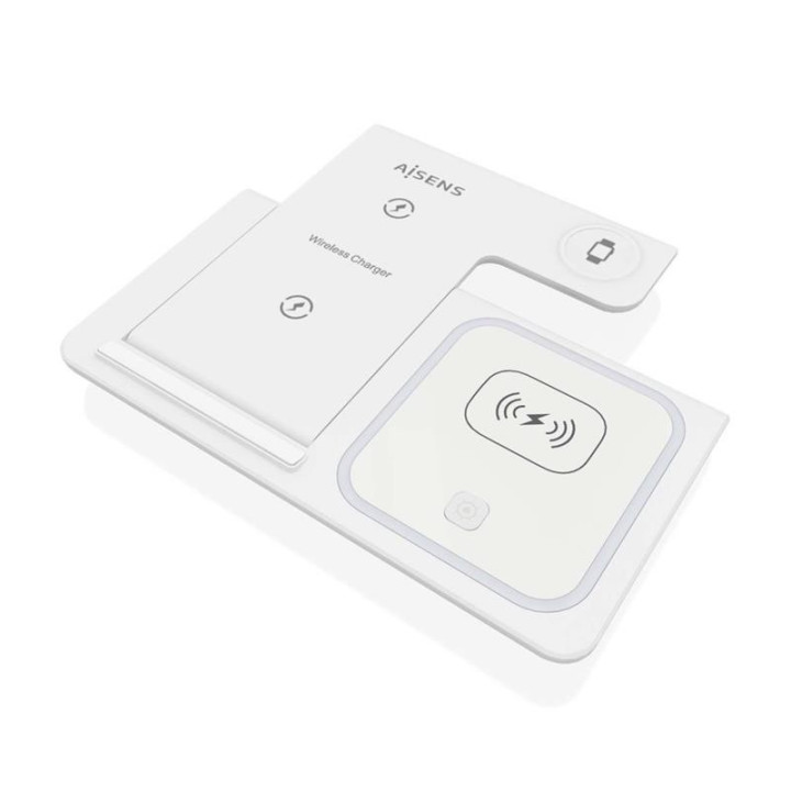 Base Cargador Aisens Smartphone/apple Watch/auriculares Wireless