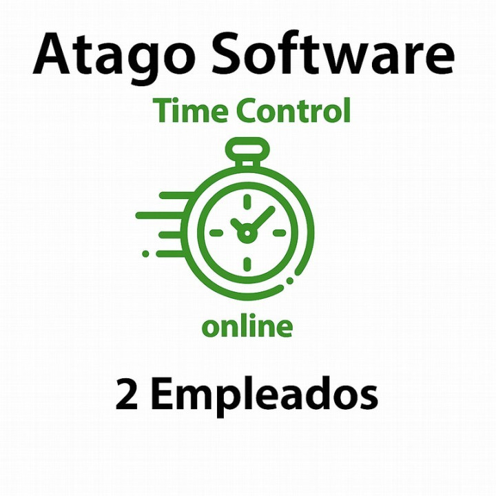 Time Control De Presencia Atago En La Nube 2 Empleados (( Anual