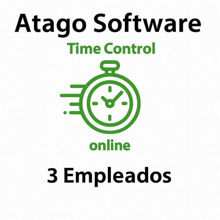 Time Control De Presencia Atago En La Nube 3 Empleados (( Anual