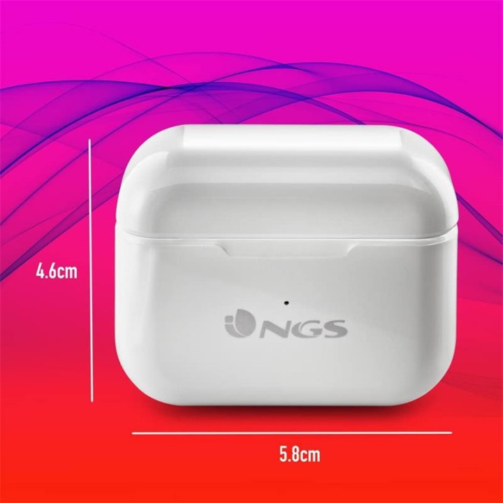 Auriculares Ngs Artica Bloom Earphones Bluetooth Wireless White |