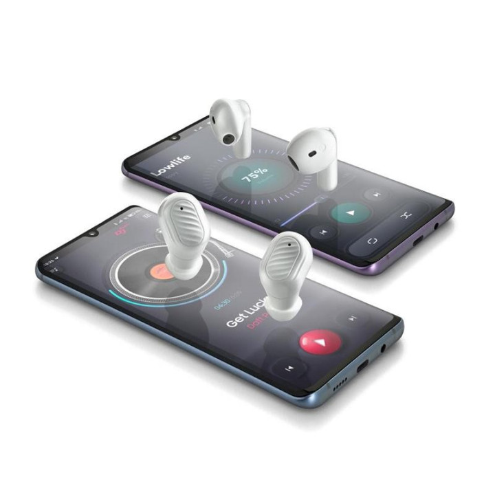 Auriculares Ngs Artica Duo Earphones Bluetooth Wireless White ((