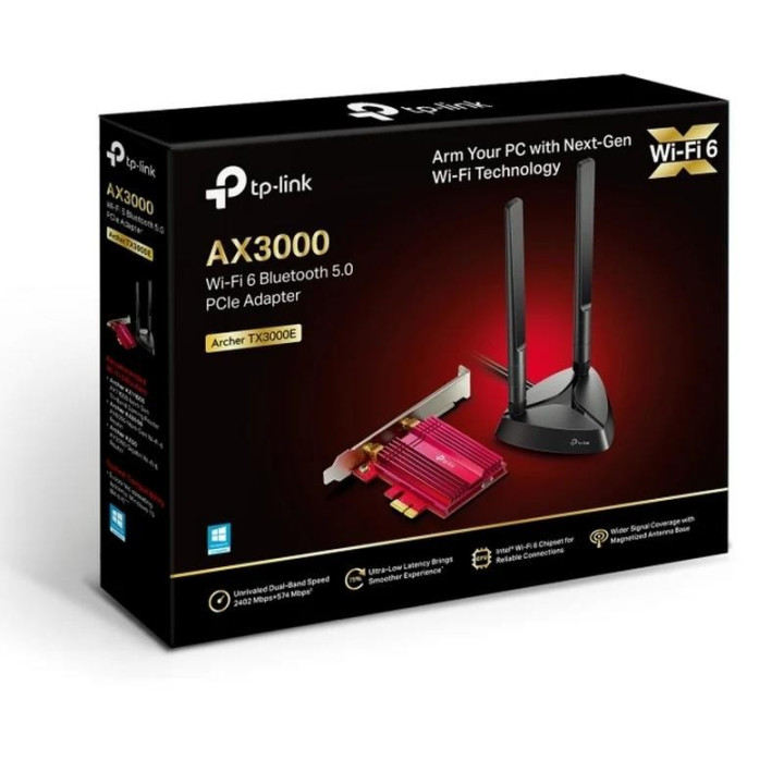 Wireless Adaptador Pcie Tp-Link Archer TX3000E WIFI 6 AX3000