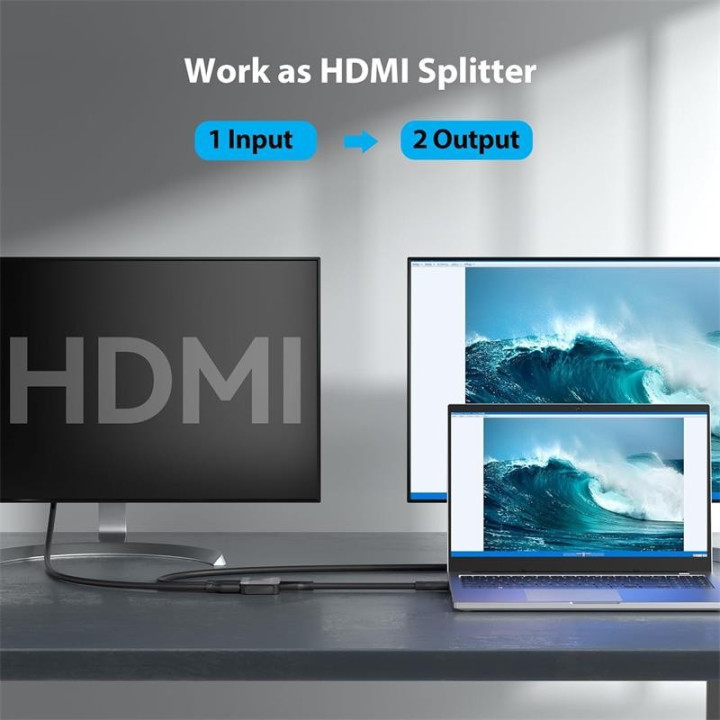 Switch/splitter Vention Hdmi/h - X2 Hdmi/h Bidireccional |