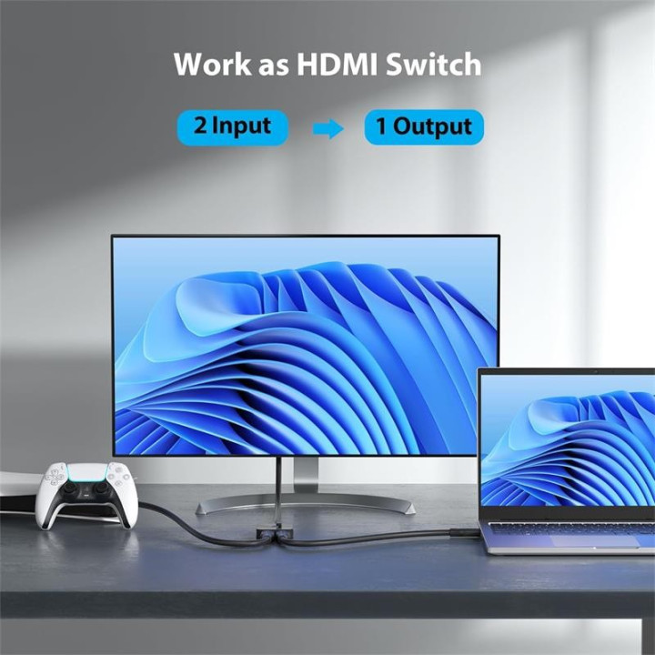 Switch/splitter Vention Hdmi/h - X2 Hdmi/h Bidireccional |