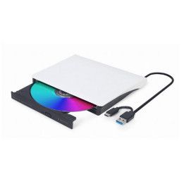 Regrabadora Externa Dvd Gembird Dual USB-A/c White | InfoChen