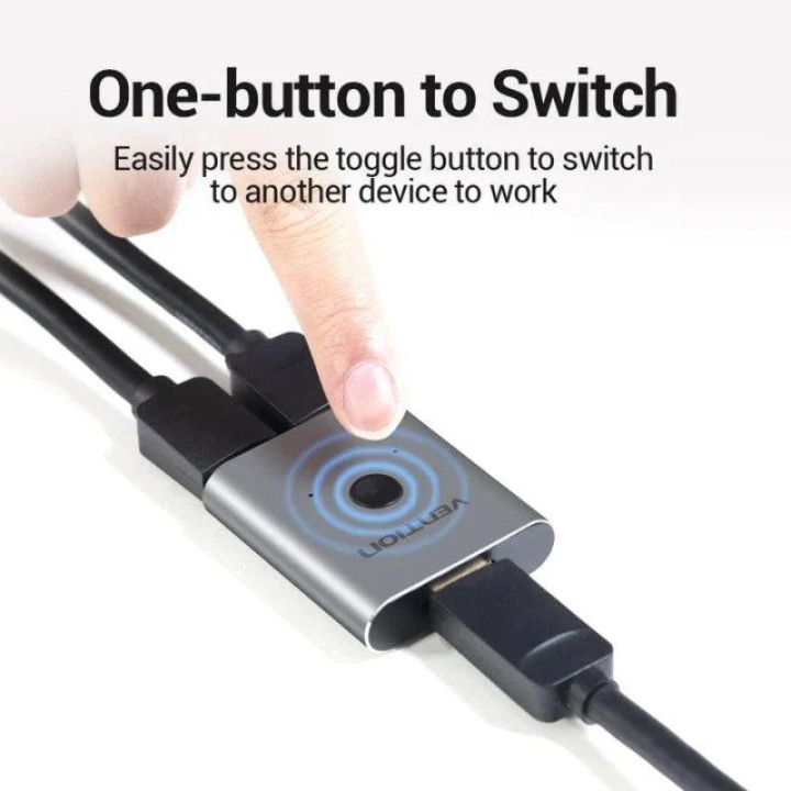 Switch/splitter Vention HDMI 2.0/H - X2 Hdmi/h Bidireccional 4K
