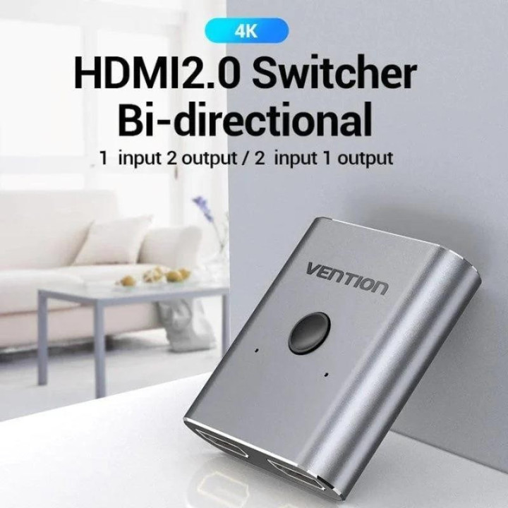 Switch/splitter Vention HDMI 2.0/H - X2 Hdmi/h Bidireccional 4K