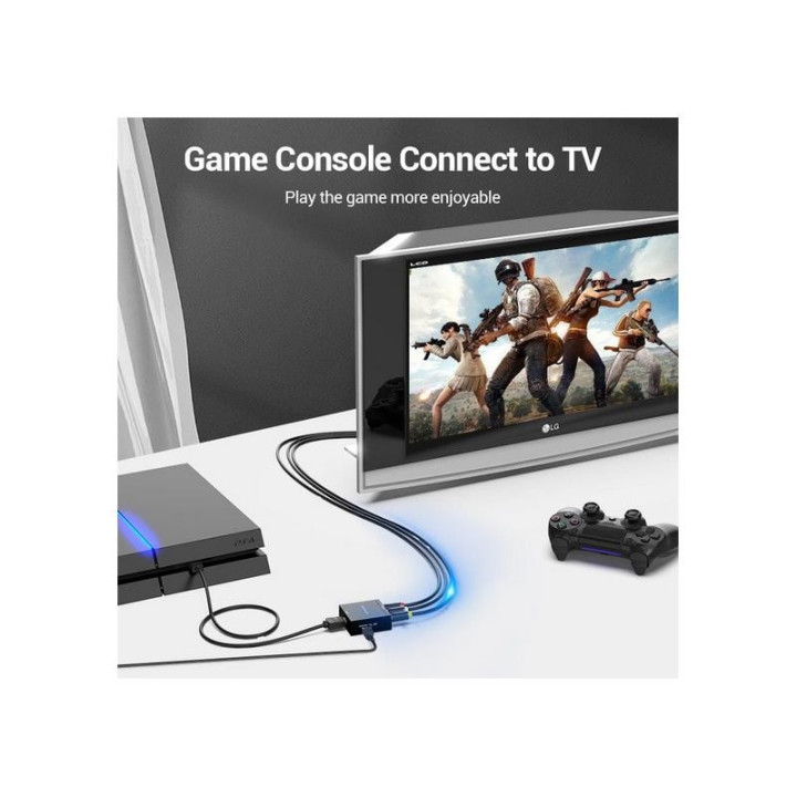 Conversor Vention Hdmi/h - Rca/h Miniusb/h Black | InfoChen