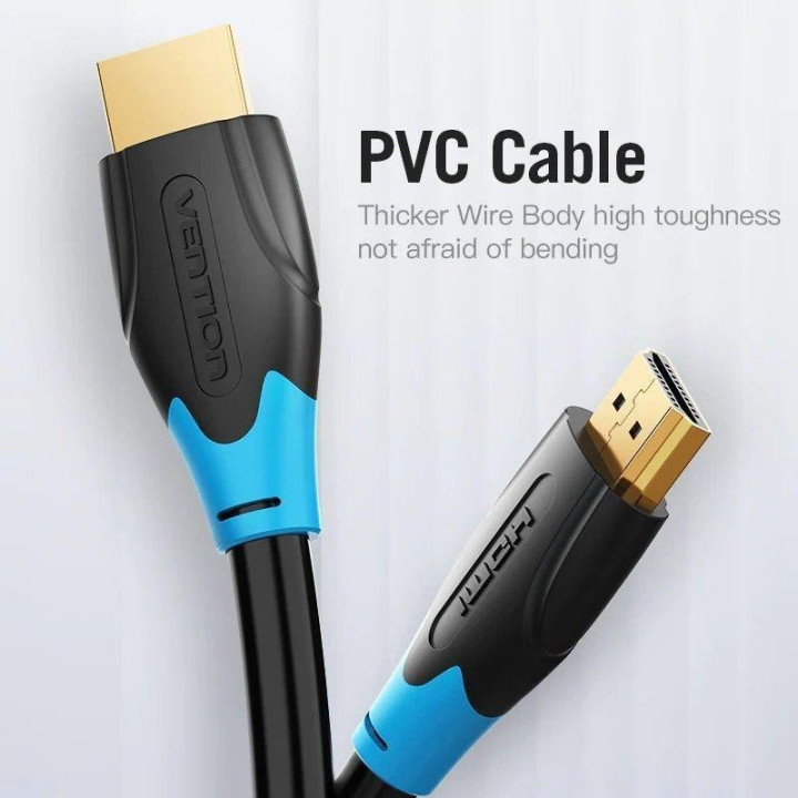 Cable HDMI 2.0 4K Hdmi/m - Hdmi/m 2M Vention Black | InfoChen