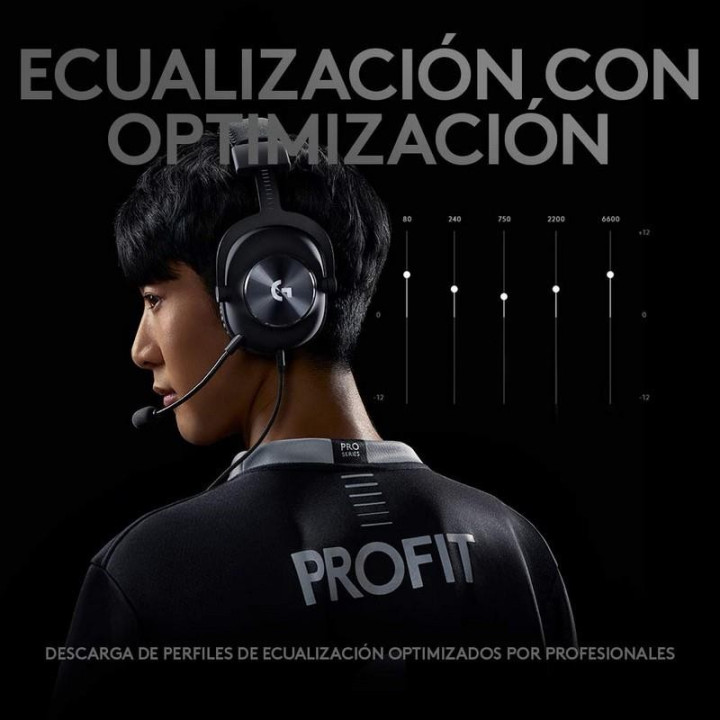 Auriculares + Microfono Logitech G Pro X USB Black | InfoChen