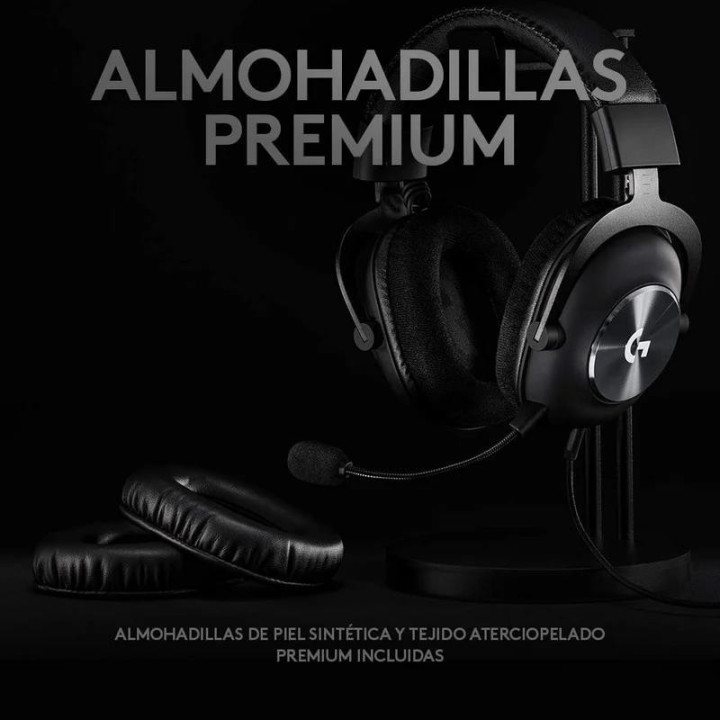 Auriculares + Microfono Logitech G Pro X USB Black | InfoChen