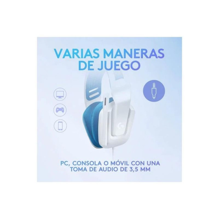 Auriculares + Microfono Logitech Gaming G335 Jack 3.5MM