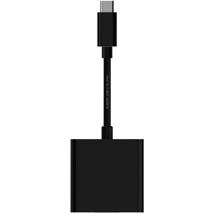 Cable Conversor Aisens USB-C M A VGA-H Black | InfoChen Canarias