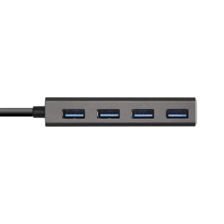 Hub USB-C 3.1 Aisens 4 Puertos USB-A 3.0 15CM Grey | InfoChen