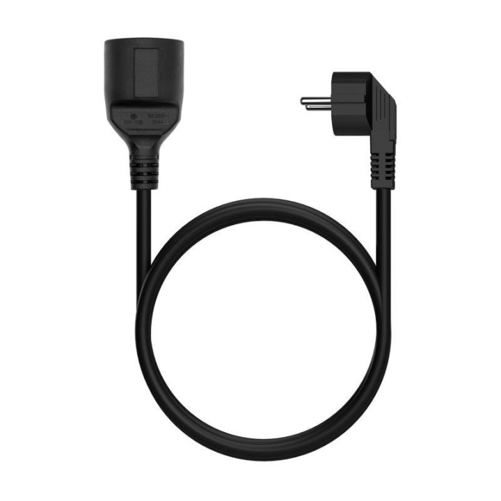 Cable Alargador Alimentacion Schuko PC Aisens 2M Black | InfoChen