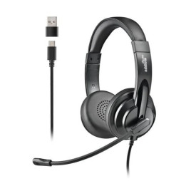 Auriculares + Microfono Ngs VOX605USBC USB-A/c Black | InfoChen