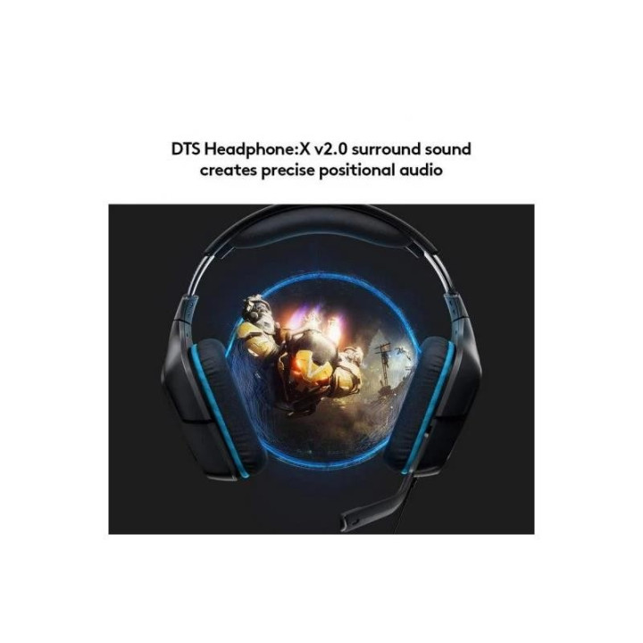 Auriculares + Microfono Logitech Gaming G432 USB Dts 7.1