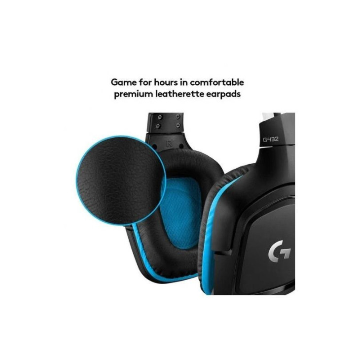 Auriculares + Microfono Logitech Gaming G432 USB Dts 7.1