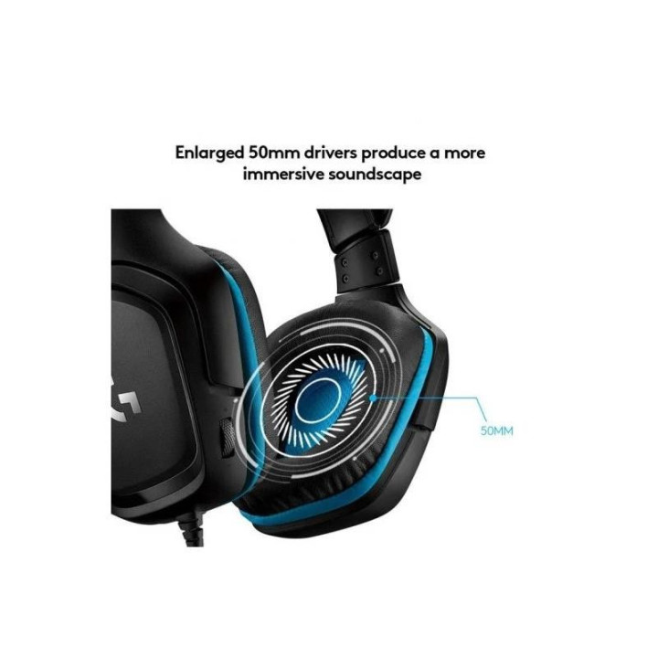 Auriculares + Microfono Logitech Gaming G432 USB Dts 7.1