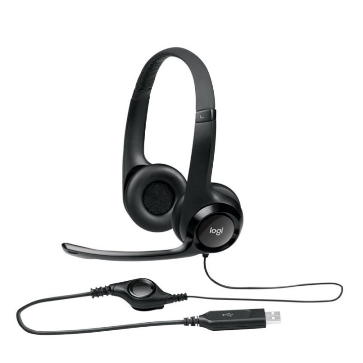 Auriculares + Microfono Logitech H390 Black | InfoChen Canarias