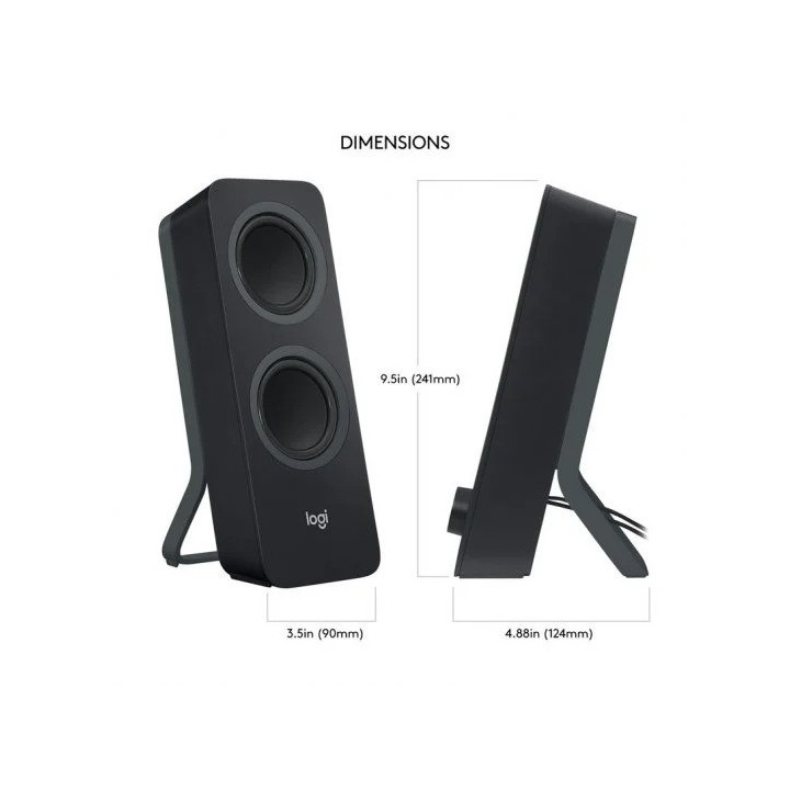 Altavoces Logitech Z207 Bluetooth Black | InfoChen Canarias