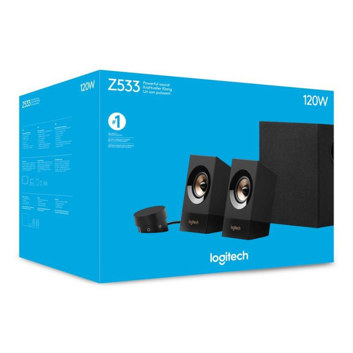 Altavoces Logitech Z533 2.1 60W Black | InfoChen Canarias