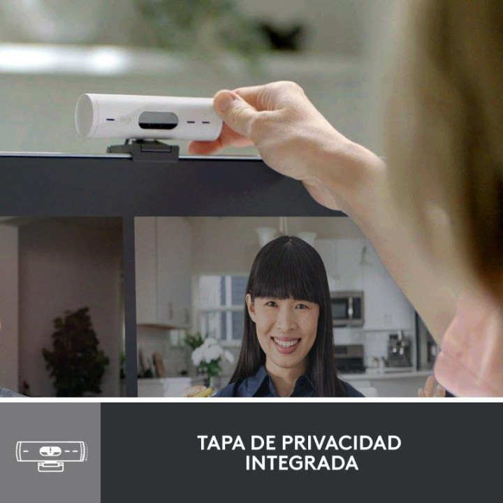 Webcam Logitech Brio 500 Fhd USB-C White | InfoChen Canarias