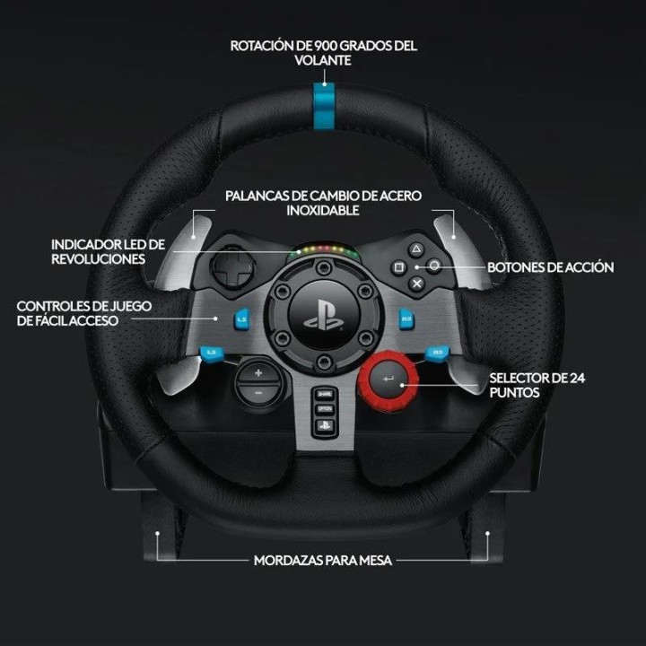 Volante Gaming Logitech G29 Driving Force USB PS3/PS4/PS5/PC |