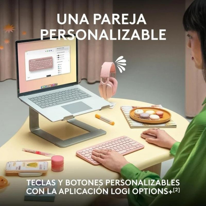 Teclado + Raton Logitech Pebble 2 Wireless Black | InfoChen