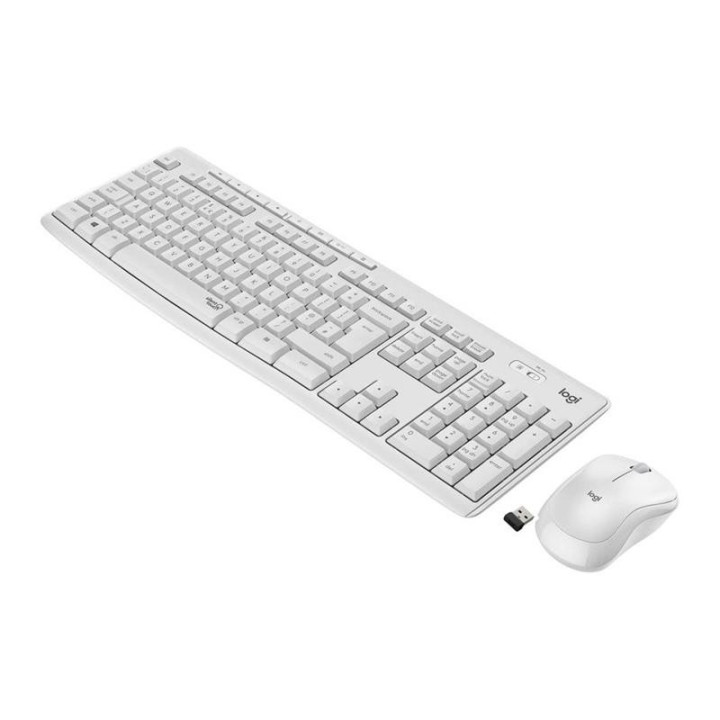 Teclado + Raton Logitech MK295 Wireless White | InfoChen Canarias
