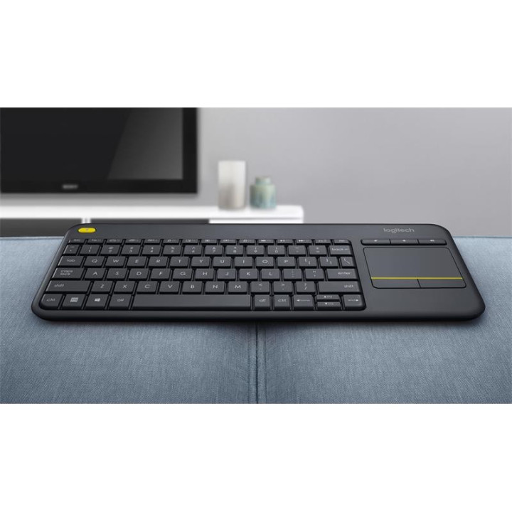 Teclado Logitech K400 Rf Wireless Touchpad Black | InfoChen