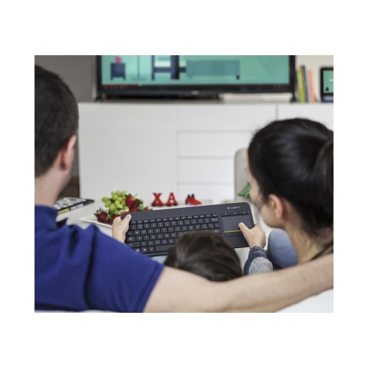Teclado Logitech K400 Rf Wireless Touchpad Black | InfoChen